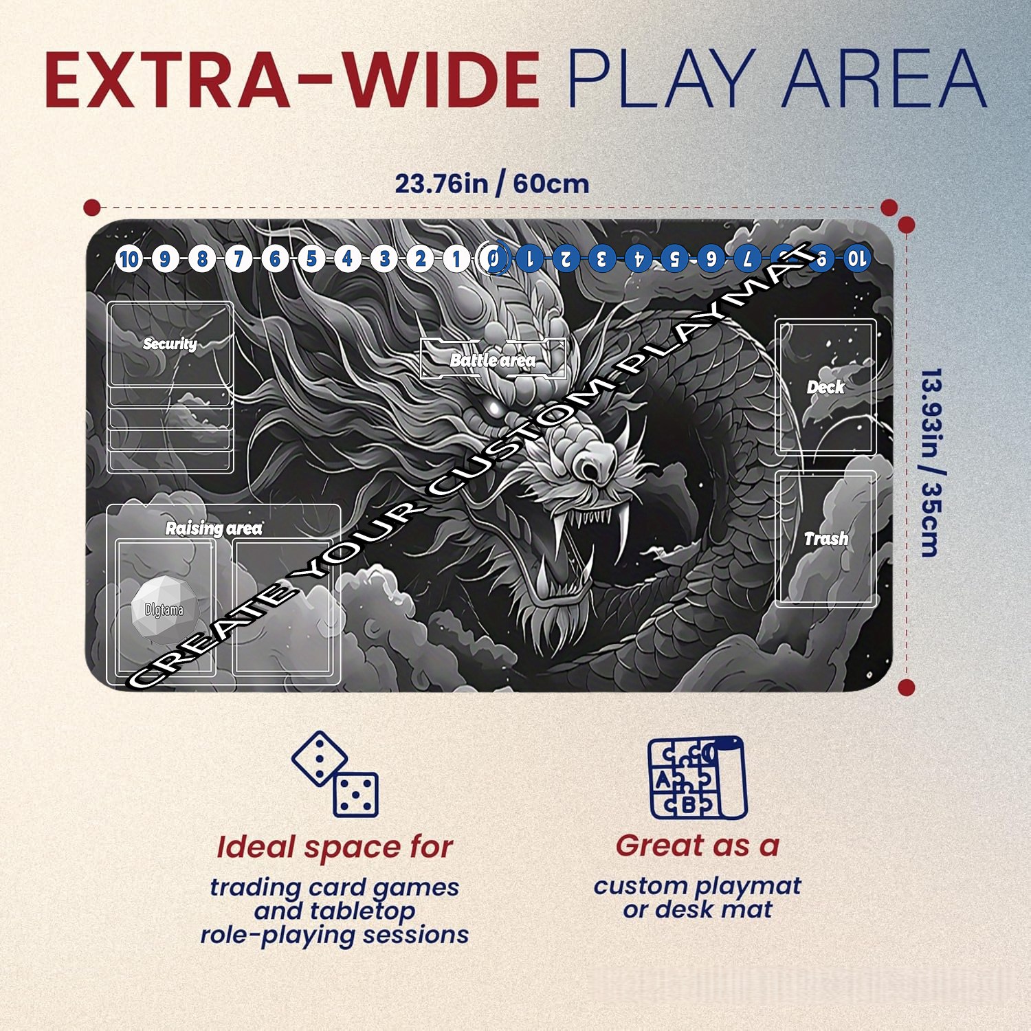 Custom DTCG Play Mat, TCG Compatible